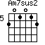 Am7sus2=201012_5