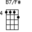 B7/F#=1112_4
