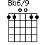 Bb6/9=110011_1