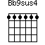 Bb9sus4=111111_1