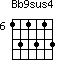 Bb9sus4=131313_6