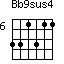 Bb9sus4=331311_6