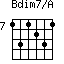 Bdim7/A=131231_7