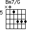Bm7/G=N01333_5