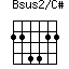 Bsus2/C#=224422_1
