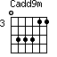Cadd9m=033311_3