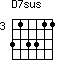 D7sus=313311_3