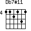 Db7#11=112131_4