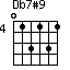 Db7#9=013131_4