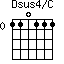 Dsus4/C=110111_0