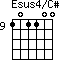 Esus4/C#=101100_9