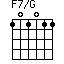 F7/G=101011_1