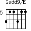 Gadd9/E=311311_5