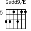 Gadd9/E=331311_5