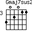 Gmaj7sus2=302011_3