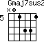 Gmaj7sus2=N01331_5