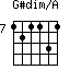 G#dim/A=121131_7
