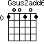 Gsus2add6=100101_0