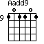 Aadd9=101101_9