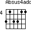 Absus4add9=313311_4