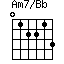 Am7/Bb=012213_1