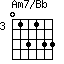 Am7/Bb=013133_3