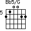 Bb5/G=210022_5