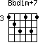 Bbdim+7=123131_3