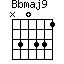 Bbmaj9=N30331_1