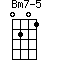 Bm7-5=0201_1