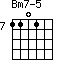 Bm7-5=1101_7