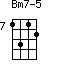Bm7-5=1312_7