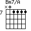 Bm7/A=N01111_7
