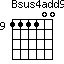 Bsus4add9=111100_9