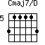 Cmaj7/D=311113_5