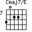 Cmaj7/E=3022_7