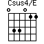 Csus4/E=033011_1