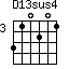 D13sus4=310201_3