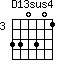 D13sus4=330301_3