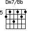 Dm7/Bb=213121_5