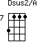 Dsus2/A=3111_7