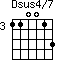Dsus4/7=110013_3