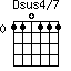 Dsus4/7=110111_0