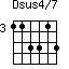 Dsus4/7=113313_3