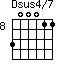 Dsus4/7=300011_8