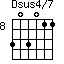 Dsus4/7=303011_8