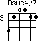 Dsus4/7=310011_3