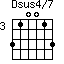Dsus4/7=310013_3