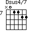 Dsus4/7=N01122_7