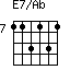 E7/Ab=113131_7